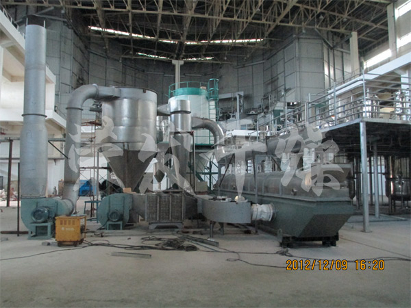 飼料顆料流化床干燥機干燥工程